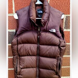 The North Face Vest 1996 Retro Nuptse 700 Puffer Down Chocolate Brown S GUC